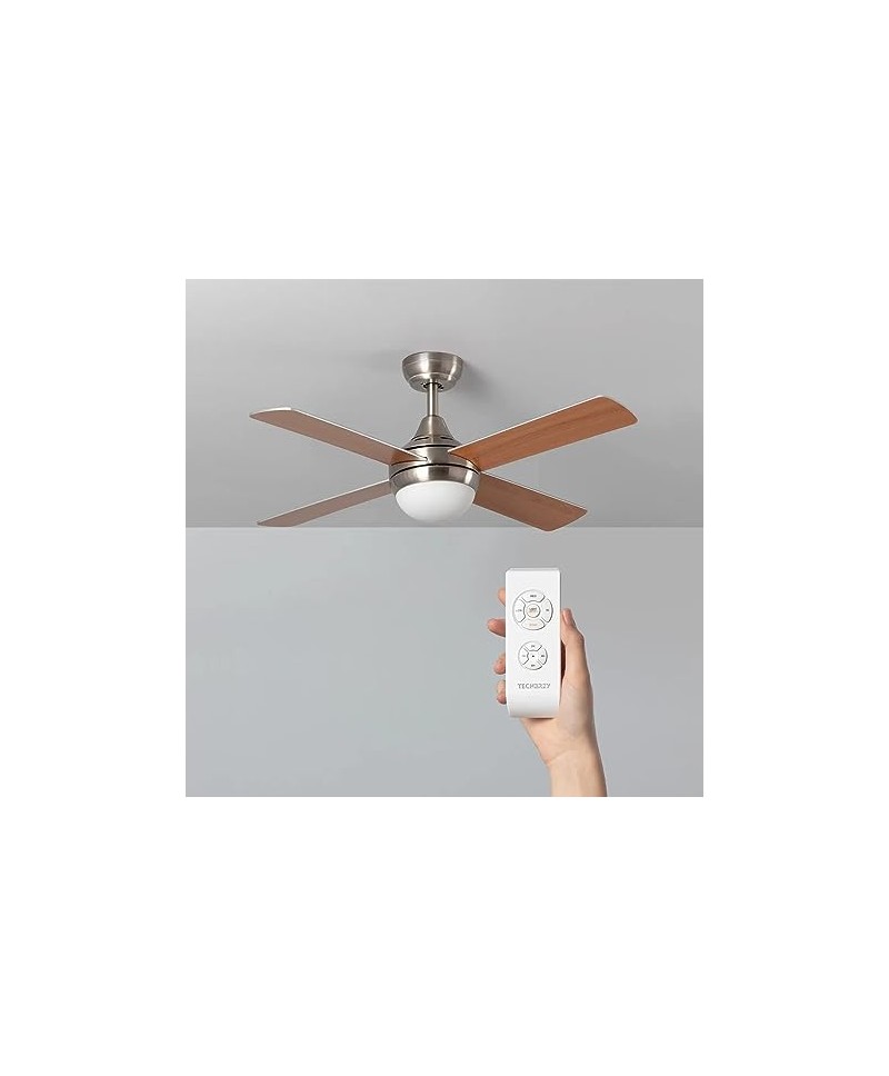 CLAR - Ventilador de Techo con Luz (Madera, 110 cm)