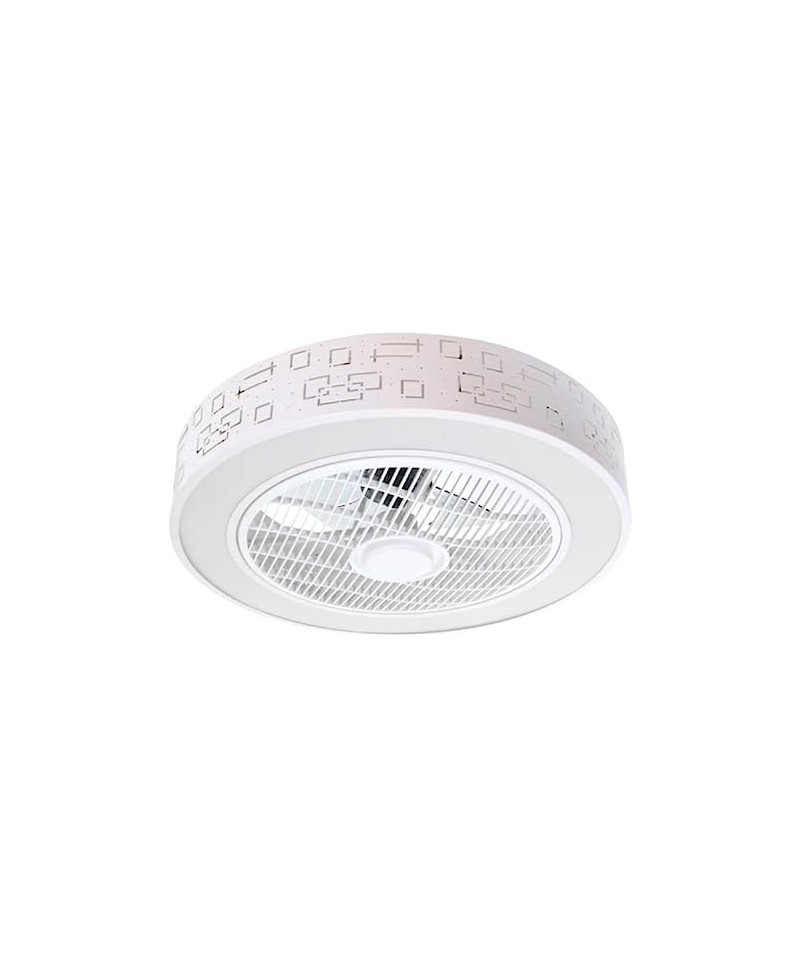 CLAR - Ventiladores de Techo con Luz (Blanco-55cm)
