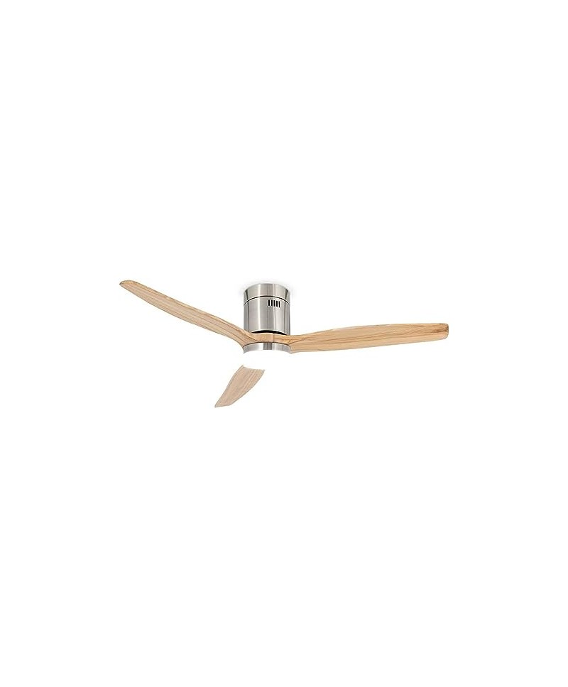 CLAR - Ventilador de Techo con Luz (Madera, 132 cm)
