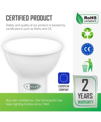 Bombillas LED GU10, Dicroica 6W