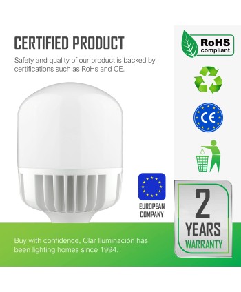 Bombilla LED E27 50W Industrial