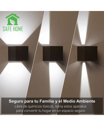 Aplique de Pared Exterior 12W Negro CCT