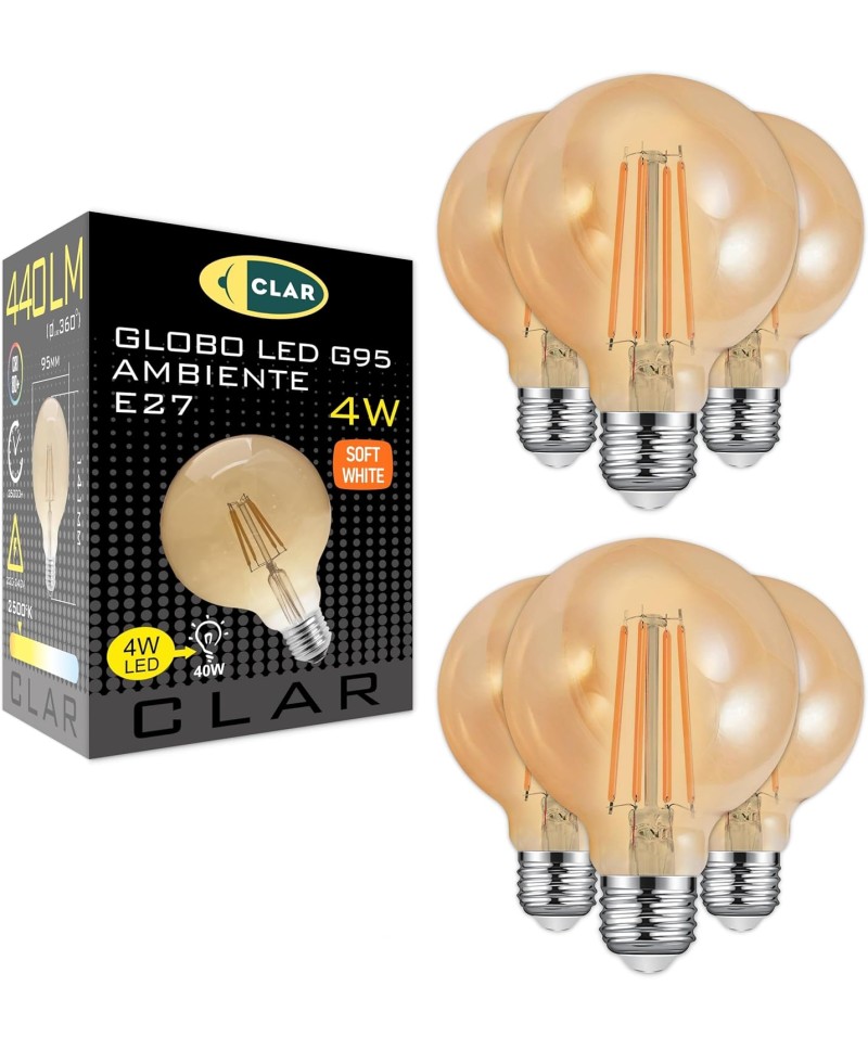 Bombillas LED E27 4W, Globo LED