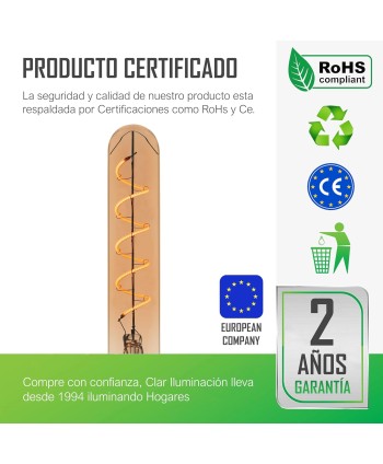 Bombilla Vintage REGULABLE 5W T30