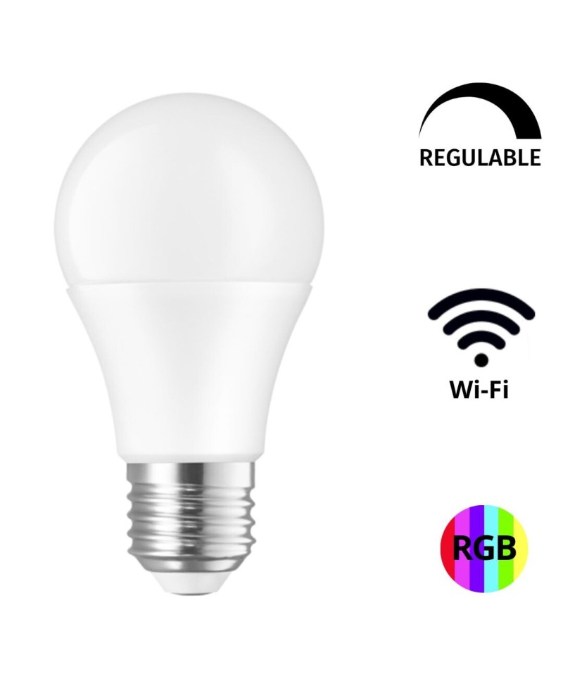 STANDARD LED E27 9W SMART  WIFI  RGBW REG.