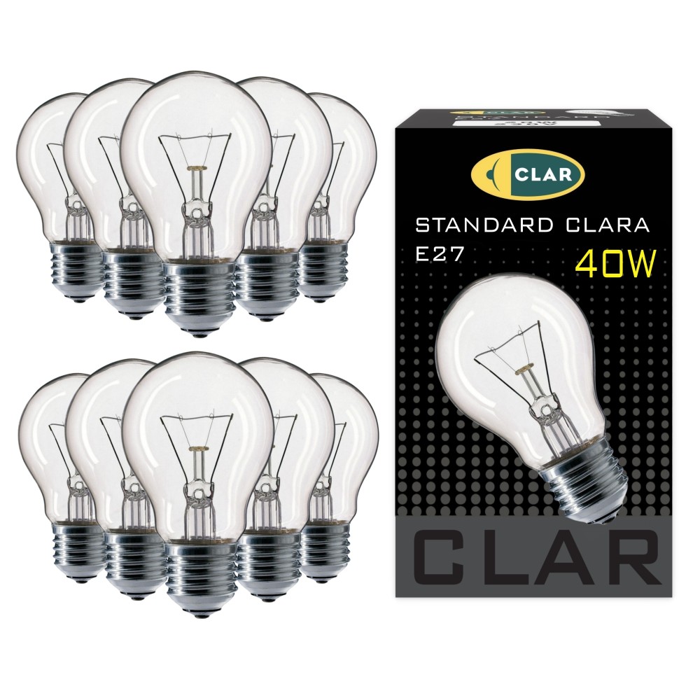 Bombilla Incandescente E27 Standard Clara 40W 230V