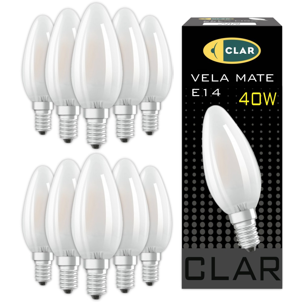 copy of Bombilla Estilo Vela Clara E14.