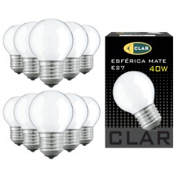 Bombilla Esférica E27 Clara...
