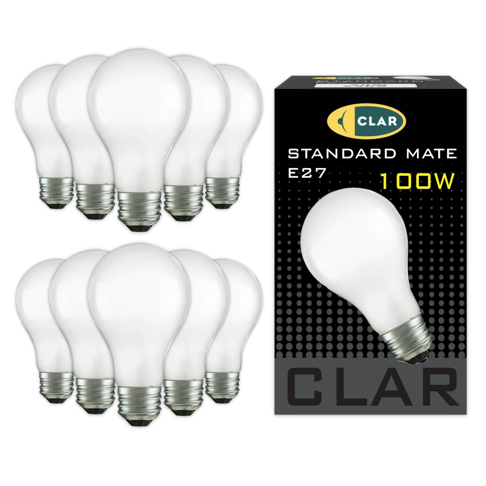 Bombilla Incandescente E27 Standard Mate 100W