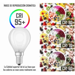 copy of Bombilla Esférica E14 Clara Mate.