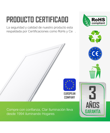 Paneles LED 120x60 Empotrable Driver LIFUD 80W