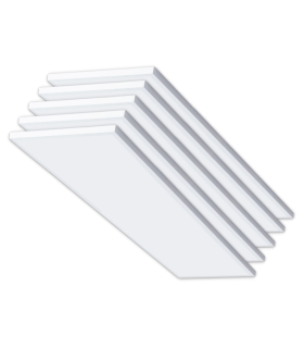 CLAR - Plafon LED techo Rectangular 90x30, Panel LED Superficie, Panel LED para Cocina, Plafon Rectangular LED de techo, 36W CCT