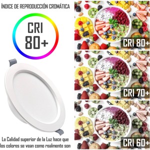 Downlight LED techo empotrable, LED 12W,