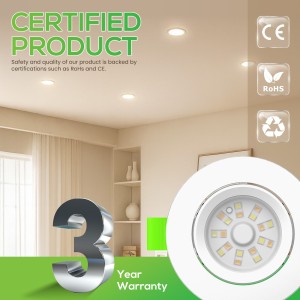 Módulo LED Ultra Plano Regulable 6W, Ajustable 110º, Niquel