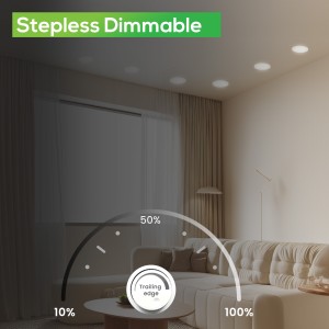 Downlight LED techo empotrable, Regulable 7W, 3 tonalidades, Blanco