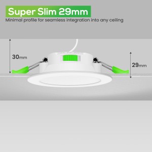 Downlight Regulable CCT Negro 7W Corte Ø66-75mm 110º