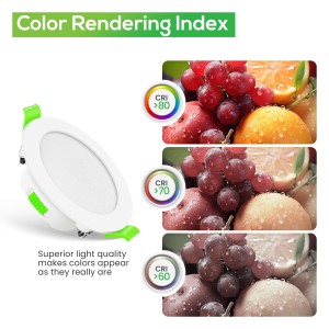 Downlight Regulable CCT Negro 7W Corte Ø66-75mm 110º