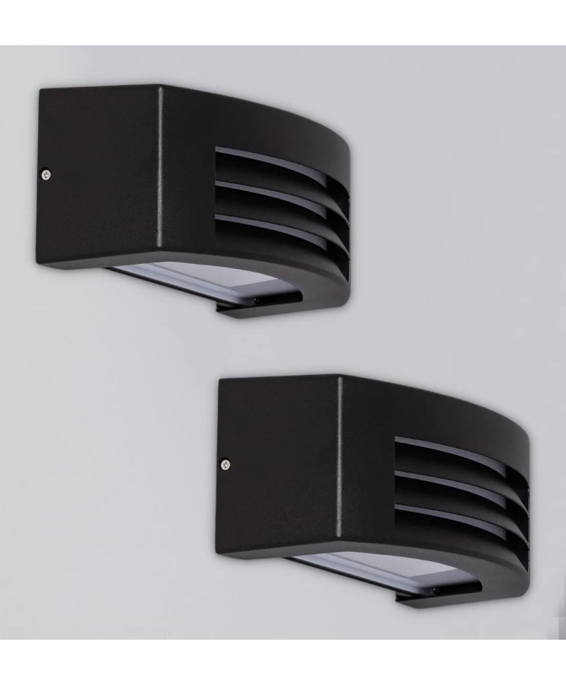 CLAR-Aplique Exterior Curvo Aluminio.