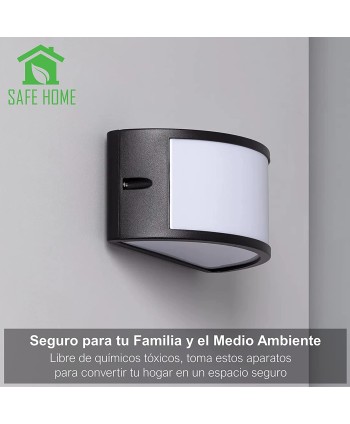 Aplique Pared Exterior Semicircular Aluminio.