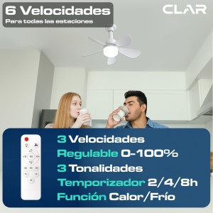 copy of CLAR - Ventilador de Techo Regulable CCT (Blanco)