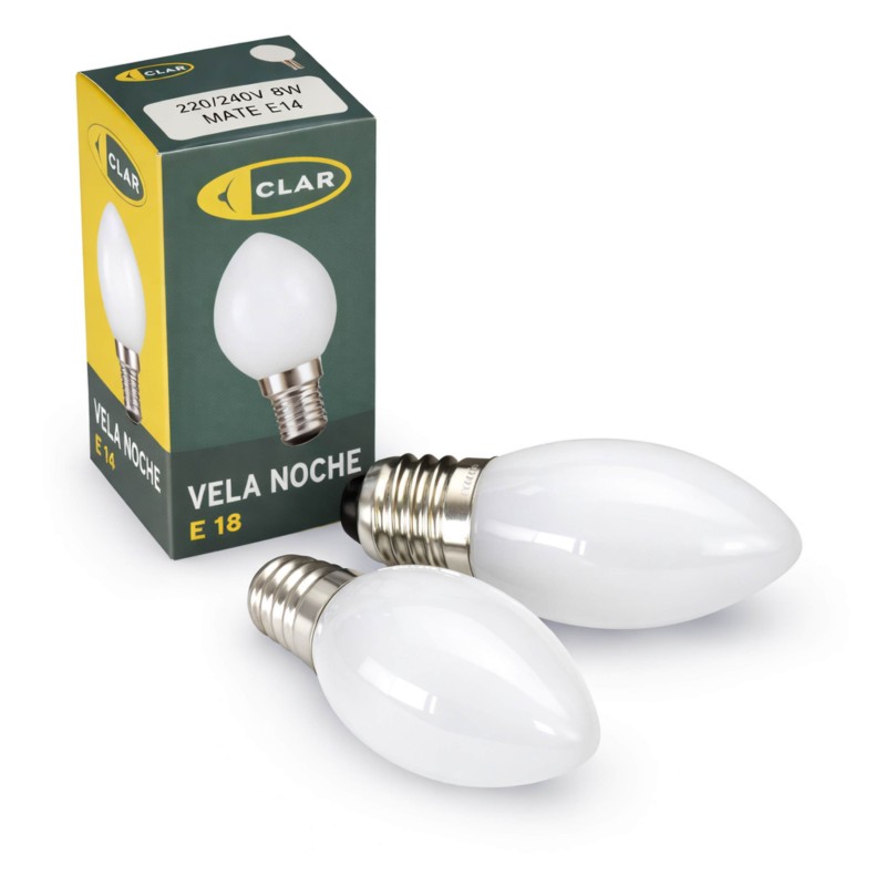 Bombilla Vela Noche E14.
