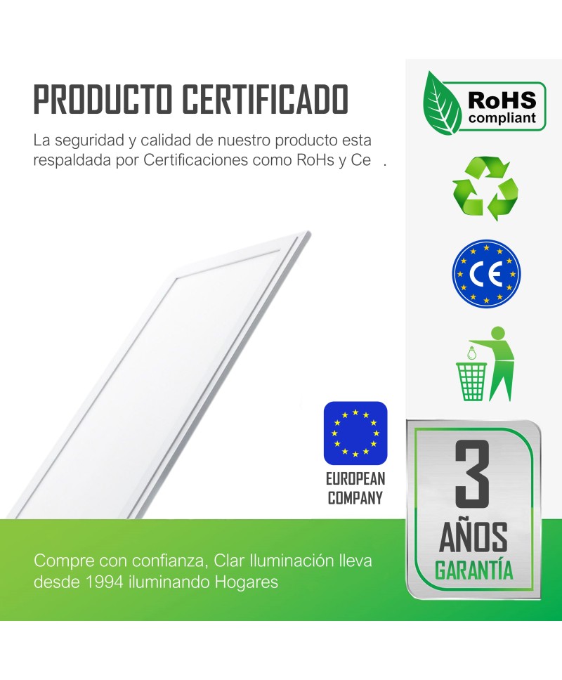 copy of Paneles LED 120x30 Empotrable Driver LIFUD 40W