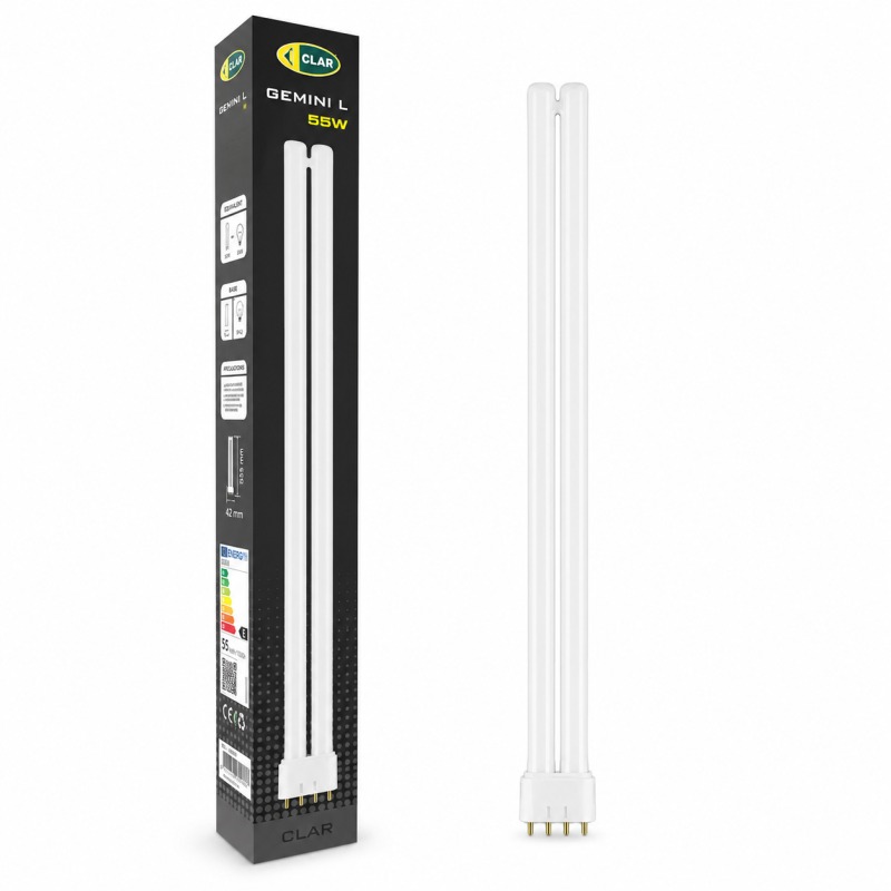 Bombilla Flourescente GEMINI 2G11 55W 4000K