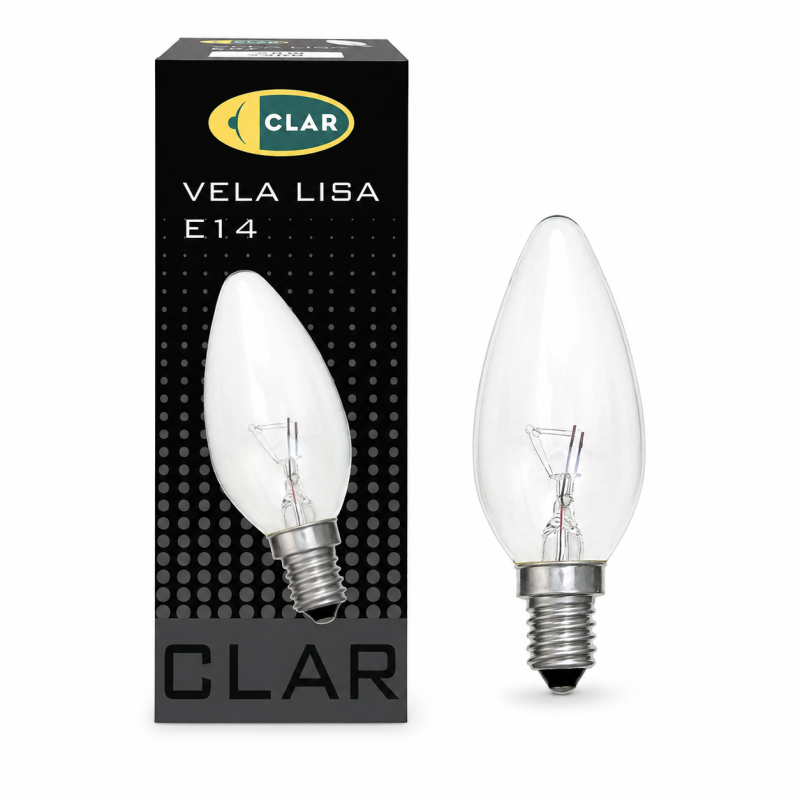 Bombilla Estilo Vela Clara E14 25W