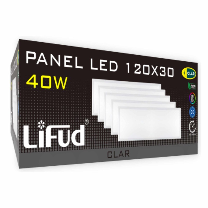 Paneles LED 120x30 Empotrable Driver LIFUD 40W