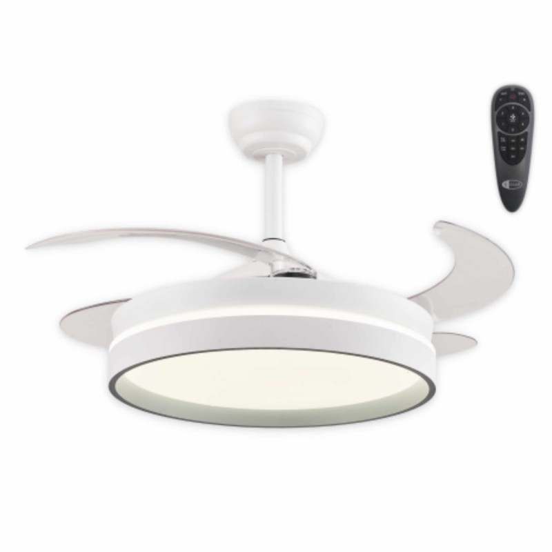 CLAR - Ventilador Techo Aspas Retráctiles ESKAY BLANCO