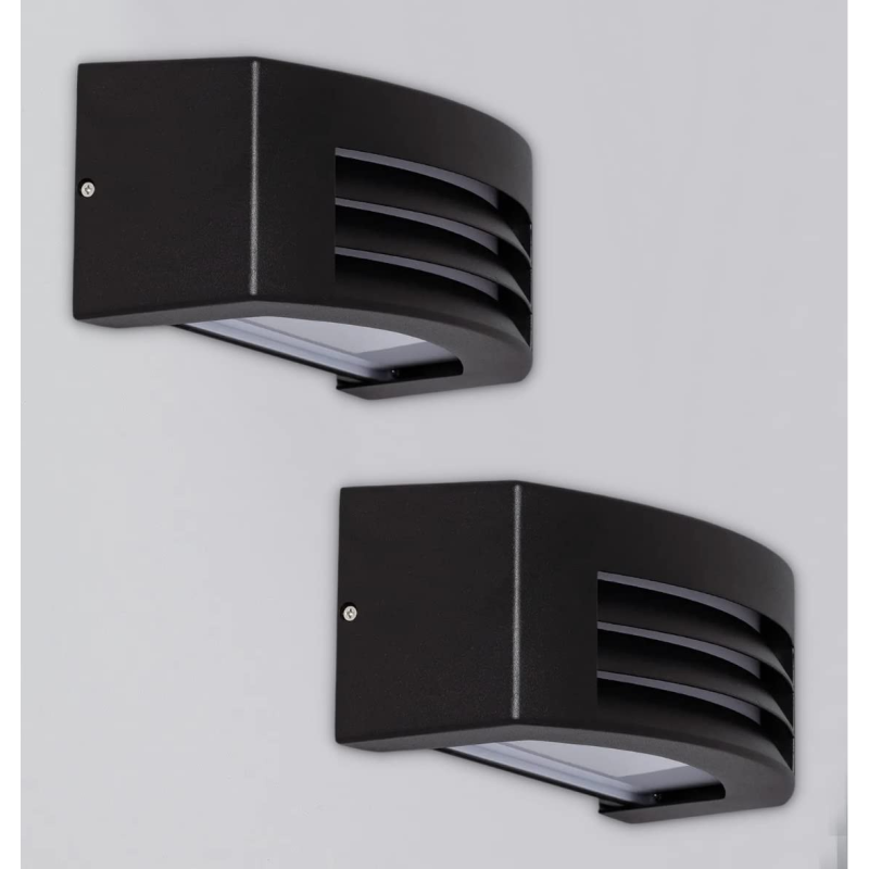 CLAR-Aplique Exterior Curvo Aluminio.