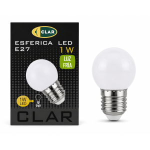 ESFERICA LED E27 1W 230V...