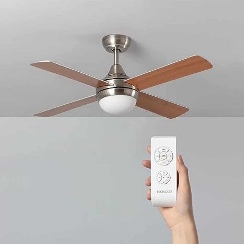 CLAR - Ventilador de Techo con Luz (Madera, 110 cm)