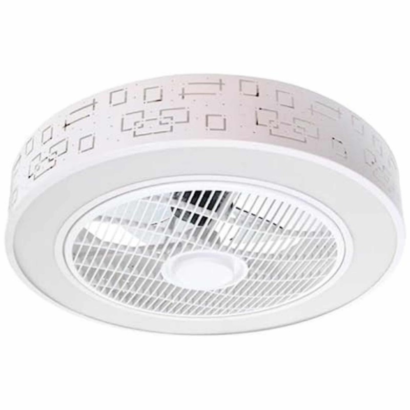 CLAR - Ventiladores de Techo con Luz (Blanco-55cm)