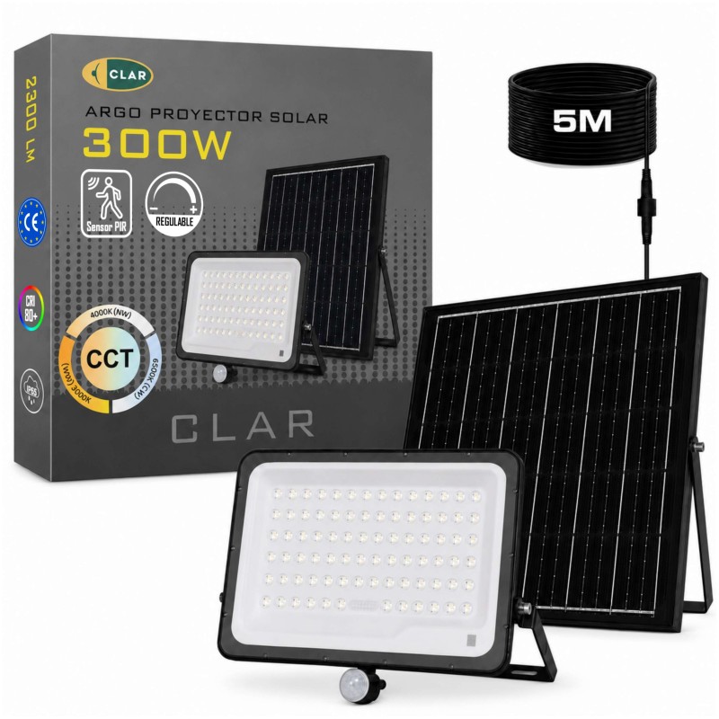 Luces Solares LED Exterior Jardin 300W