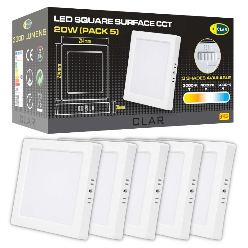 Downlight LED Superficie 20W