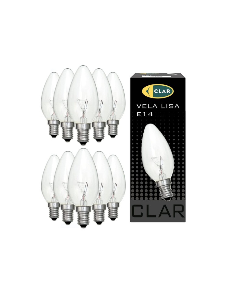 Bombilla Estilo Vela Clara E14 25W