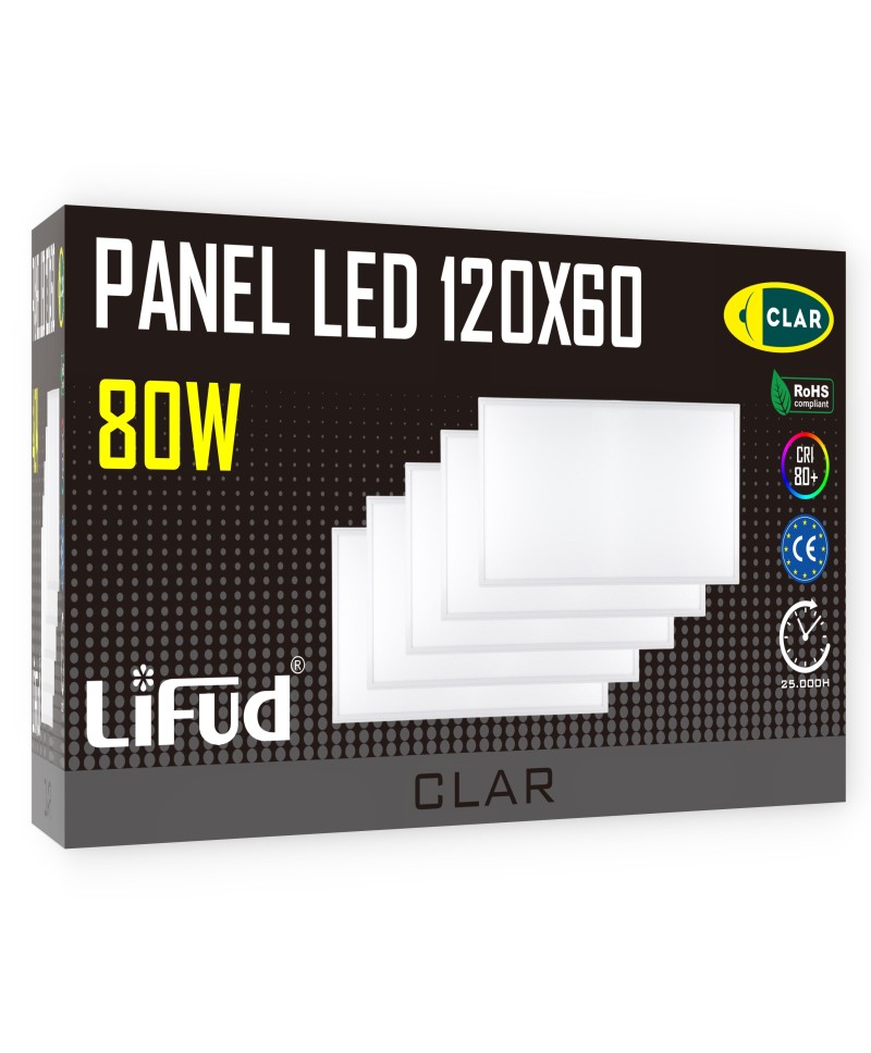 Paneles LED 120x60 Empotrable Driver LIFUD 80W